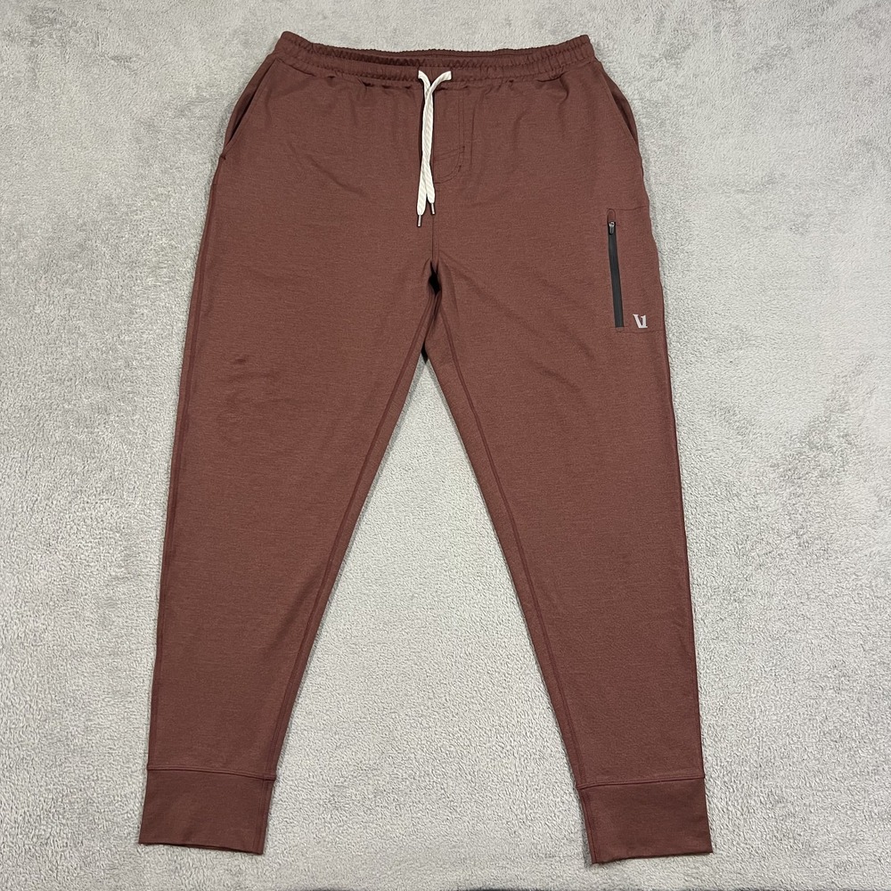 Vuori Sunday Performance Jogger Pants Mens XL Burgundy V416